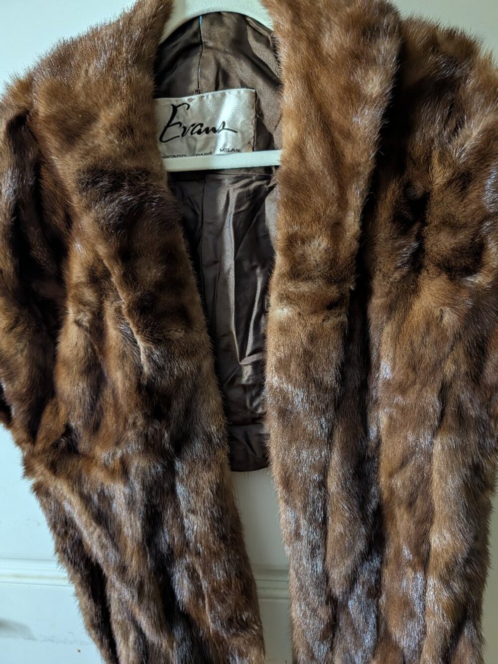 Vintage mink fur stole